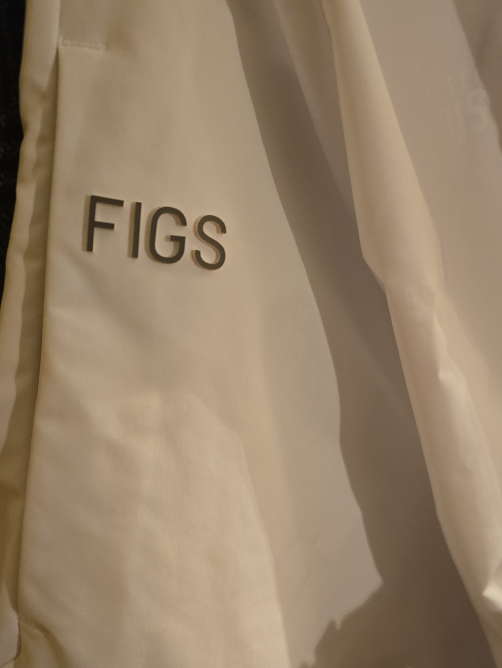Figs White Team USA Medical Jacket with Navy and Red Logo - Picture 6 of 7